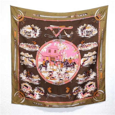 hermes hunting scarf|Hermes scarf horse motif.